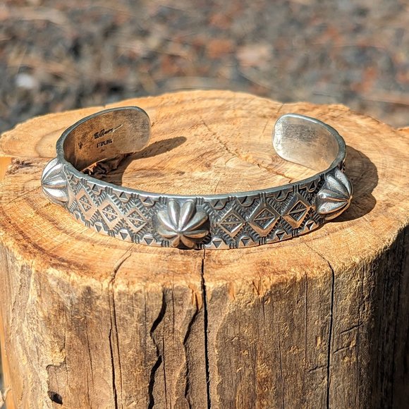 Navajo Cuff Bracelet Genuine Handmade NA Jewelry Native American sz 7 *** - Picture 3 of 10